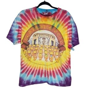 Vintage 90s Grateful Dead SoldierField Chicago 1994 Tie Dye T-Shirt Size L